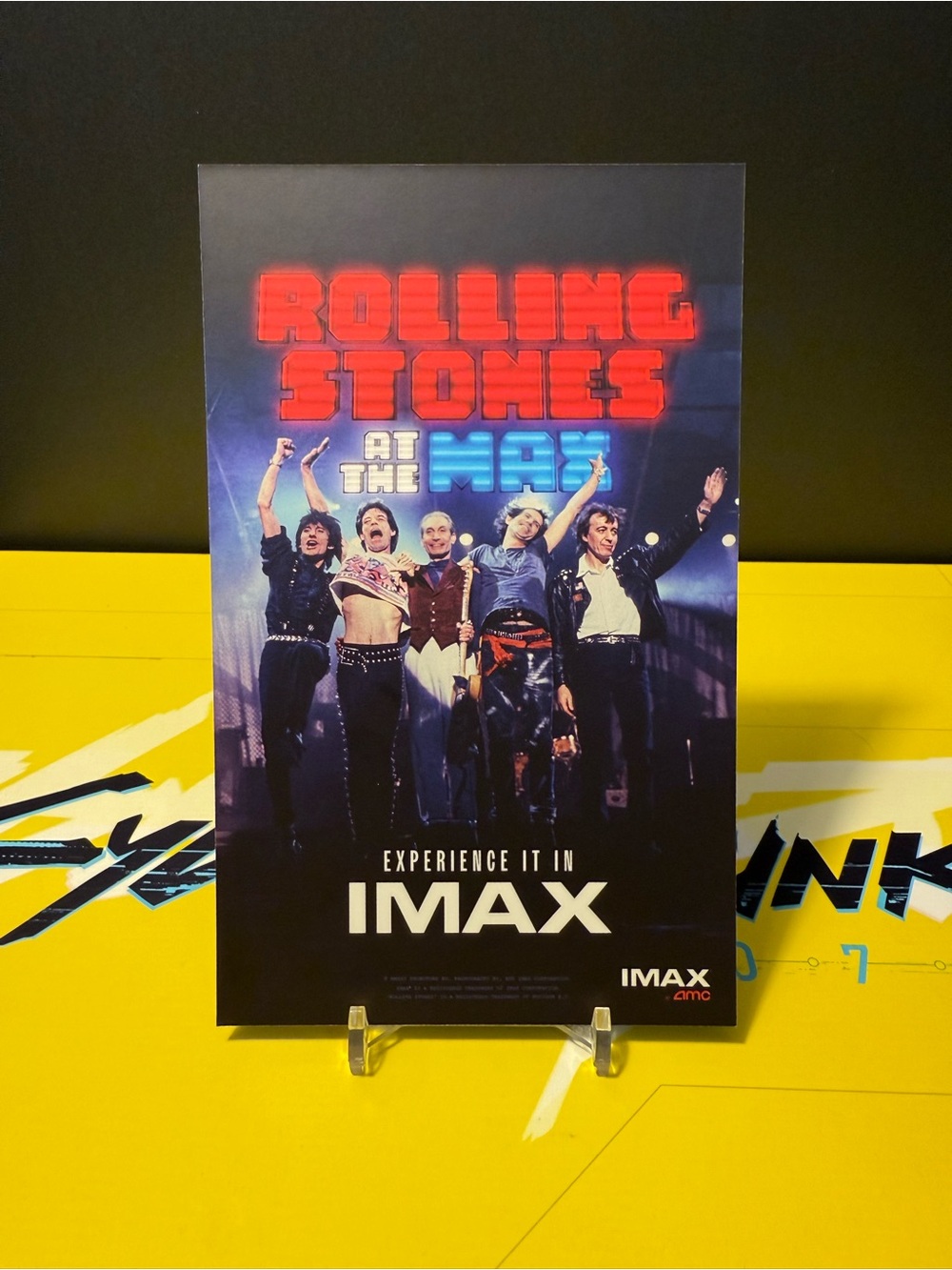 Rolling Stones at the Max- AMC IMAX Ticket Card 4 x 7 - Limited Edition PROMO
